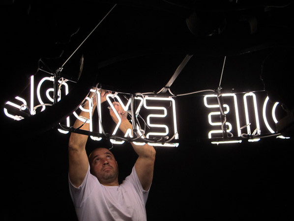 Montage neons soufflé